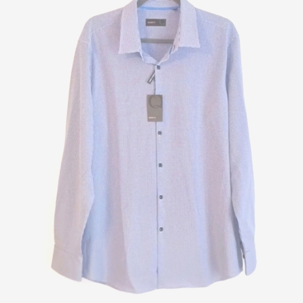 Quieti "Blue & White" Mini Design L/S Shirt in Size XL (NWT)